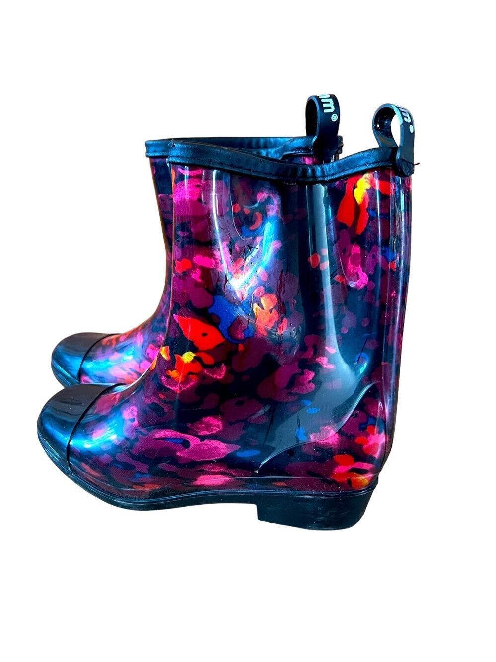 Sanmm Womens Floral Rain Boots